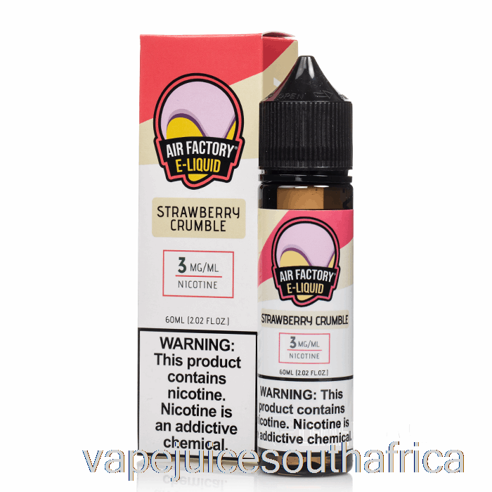 Vape Juice South Africa Strawberry Crumble - Air Factory - 60Ml 0Mg